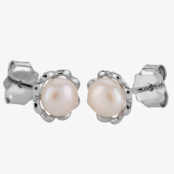 Sterling Silver 4.5-5.5mm Freshwater Pearl Stud Earrings EOW70052FW