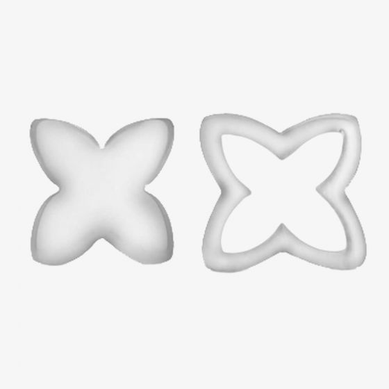 Sterling Silver Flower Stud Earrings 8.55.8609