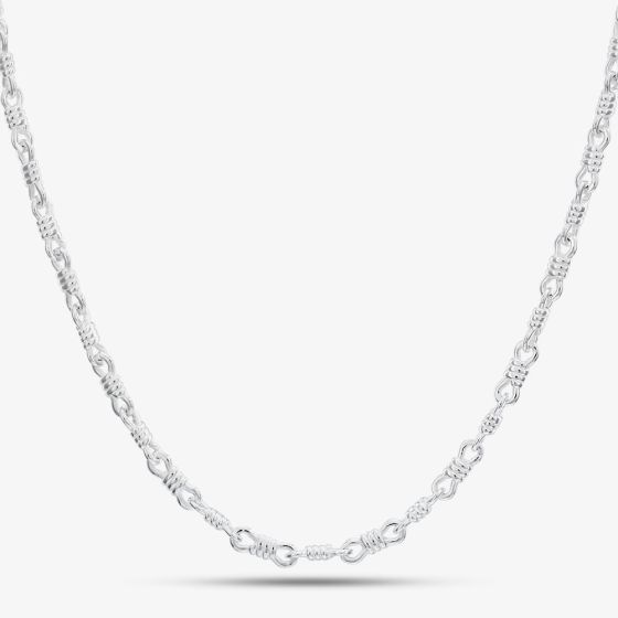 Argentium Silver 18 Inch Fancy Chain ARG-943025-18