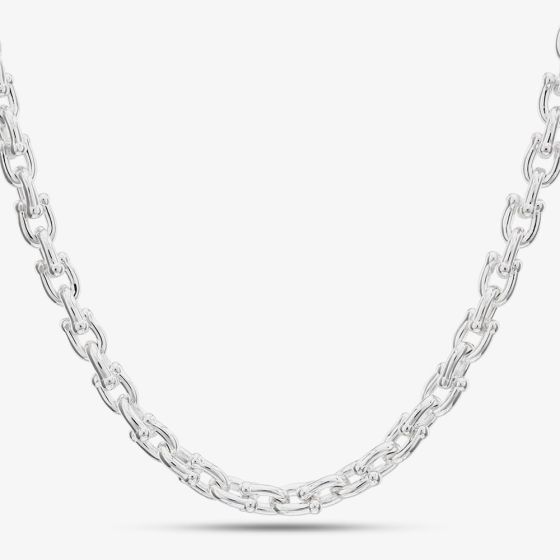 Argentium Silver 18 Inch Horseshoe Link Chain ARG-943034-18