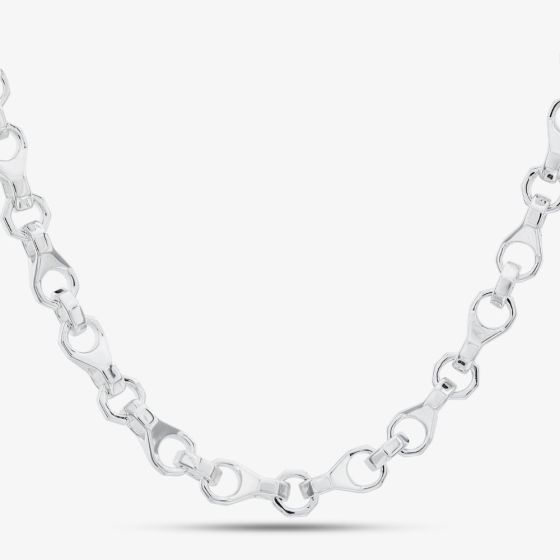 Argentium Silver 18 Inch Bolt Style Link Chain ARG-943023-18