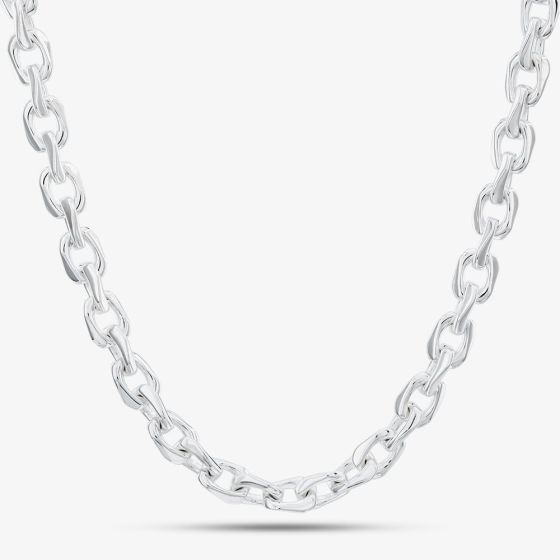Argentium Silver 18 Inch Flat Curb Chain ARG-94301-18