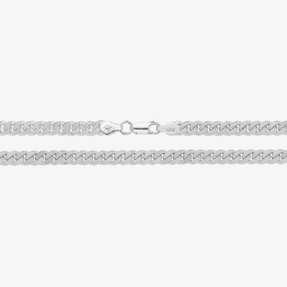 Silver 22 Inch Close Curb Chain G1133/22