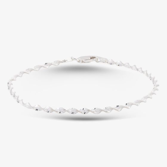 Sterling Silver 7.5 Inch Twist Bracelet 8.29.3672