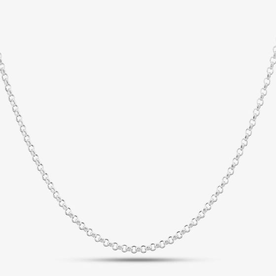 Silver 16inch Round Belcher Chain N458