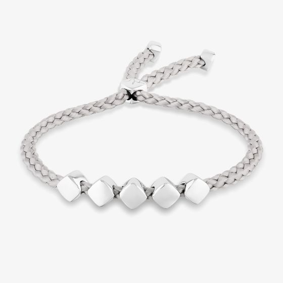 Rosa Lea Grey Cord Cube Toggle Bracelet AM-2THB034007