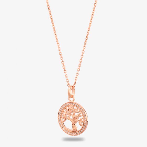 Rosa Lea Pave Tree Of Life Pendant BJ-P2989CRRG0.5M