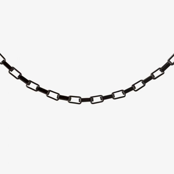 Thomas Henry Black Stainless Steel Square Belcher Link Chain USS-706B2.0