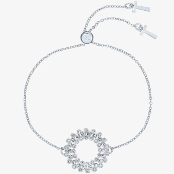 Ted Baker AULARA Crystal Aurora Hoop Drawstring Bracelet TBJ2790-01-02
