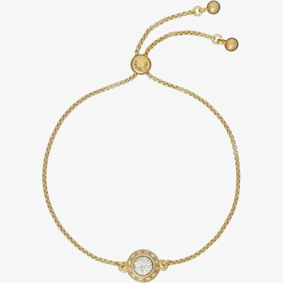 Ted Baker Soleta Gold Tone Plated Crystal Halo Toggle Bracelet TBJ3699-02-02