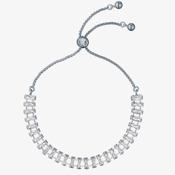 Ted Baker ISABELA Silver Tone Plated Crystal Baguette Toggle Bracelet TBJ3779-01-02