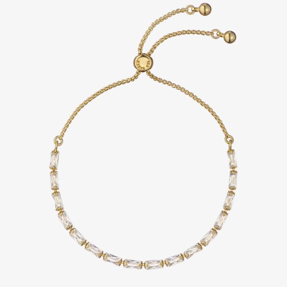 Ted Baker ISELA Gold Tone Plated Crystal Baguette Toggle Bracelet TBJ3780-02-02