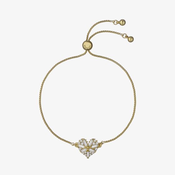 Ted Baker Cherisa Gold Tone Cluster Heart Toggle Bracelet TBJ3979-02-02