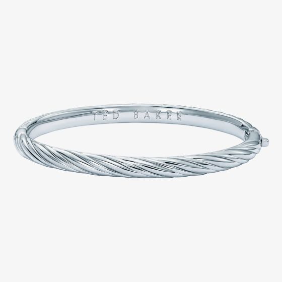 Ted Baker MELISSA Silver Tone Plated Twist Bangle TBJ4185-01-03