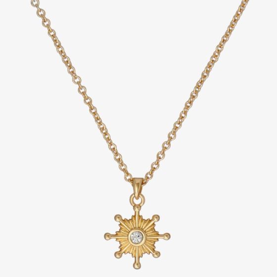 Ted Baker Celstia Crystal Star Gold Tone Pendant Necklace TBJ3482-02-02