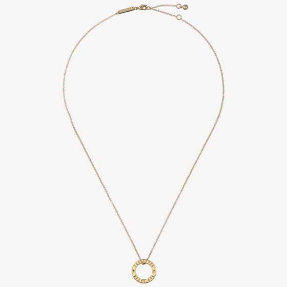 Ted Baker LOELLE Gold Tone Plated Circle Pendant Necklace TBJ3816-02-03