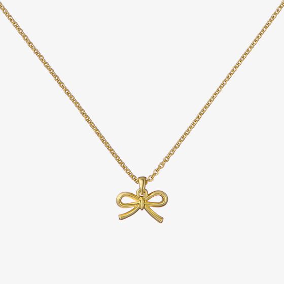 Ted Baker Blaire Gold Tone Mini Bow Pendant Necklace TBJ4175-02-03