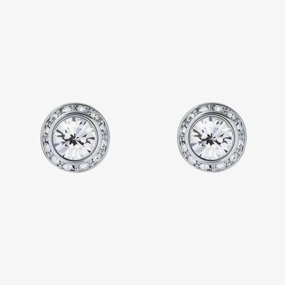 Ted Baker Soletia Silver Tone Crystal Halo Stud Earrings TBJ3698-01-02