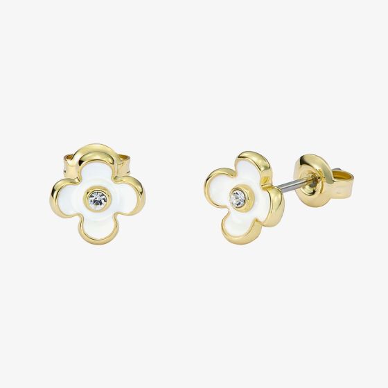 Ted Baker Gayla White Flower Stud Earrings TBJ4143-02-08