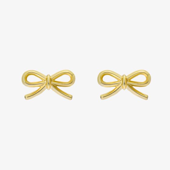 Ted Baker Brooke Gold Tone Mini Bow Stud Earrings TBJ4156-02-03