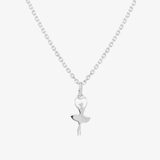 Fleur Kids Sterling Silver Ballerina Necklace THB000104