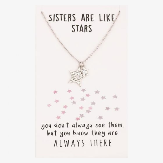 Sentiments Sisters Star Cut-out Pendant 17391