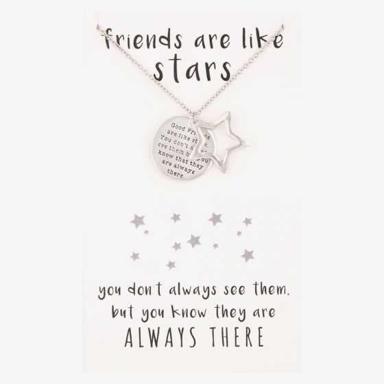 Sentiments Good Friends Engraved Disc Pendant 18382