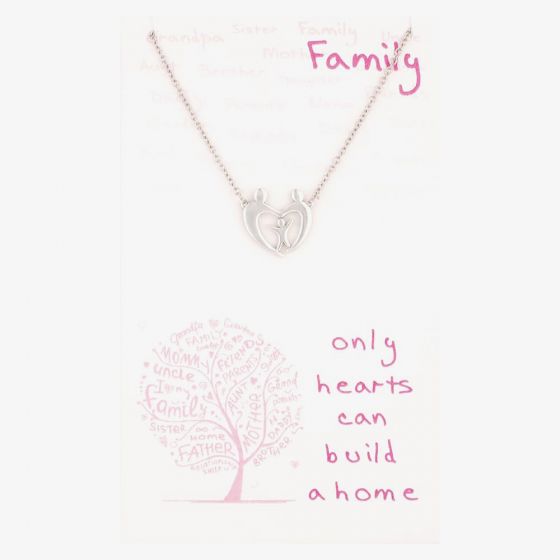Sentiments Family Love Heart Necklace 16599