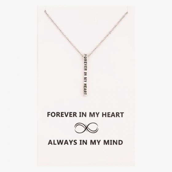 Sentiments Forever In My Heart Bar Pendant 18490