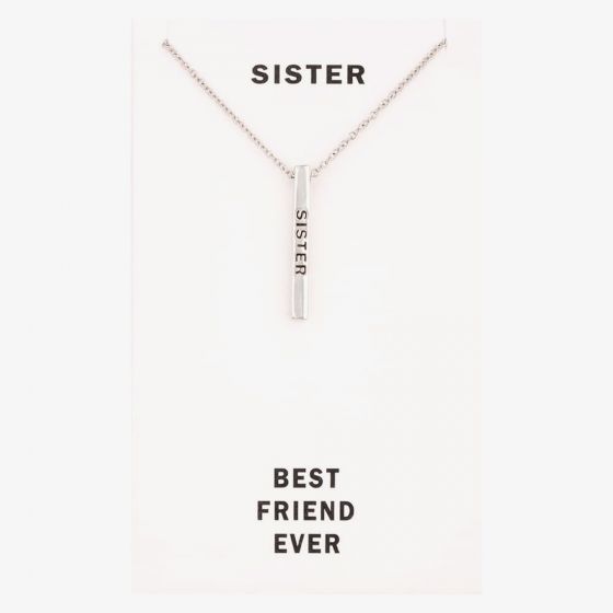 Sentiments Sister Bar Pendant 18503