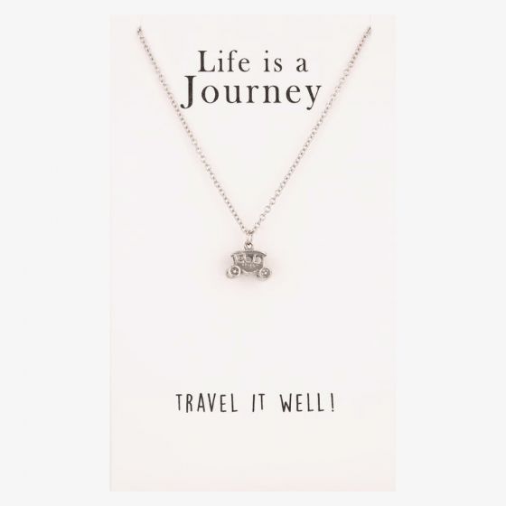 Sentiments Life is a Journey Carriage Pendant 12221