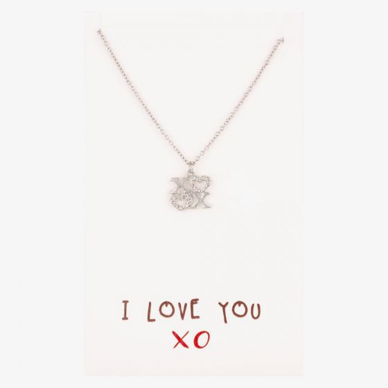 Sentiments I Love you Kisses and Hearts Pendant 14673