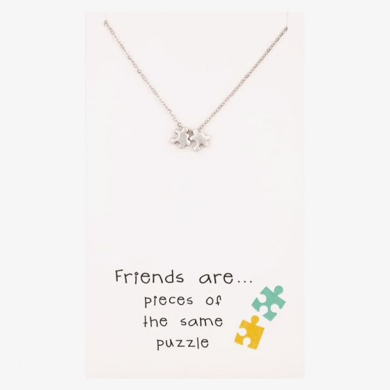 Sentiments Friends are... Puzzle Pieces Necklace 15439