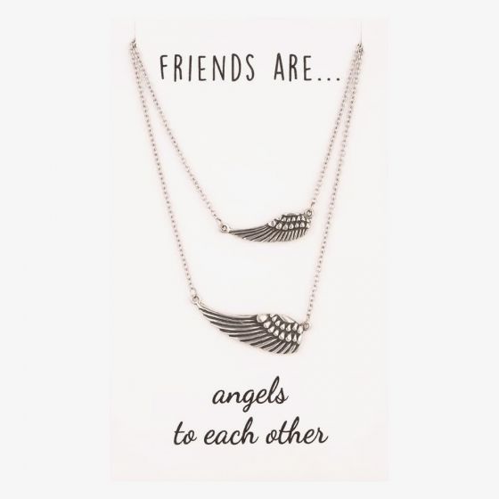 Sentiments Friends are... Matching Angel Wing Necklaces 29956