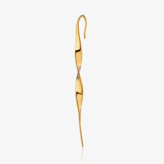 Scream Pretty 18ct Gold Plated Ribbon Ear Crawler Earrings SPG-191