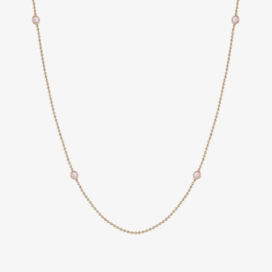 Nomination Bella Rose Gold Plated Pink Crystal Necklace 146643/040
