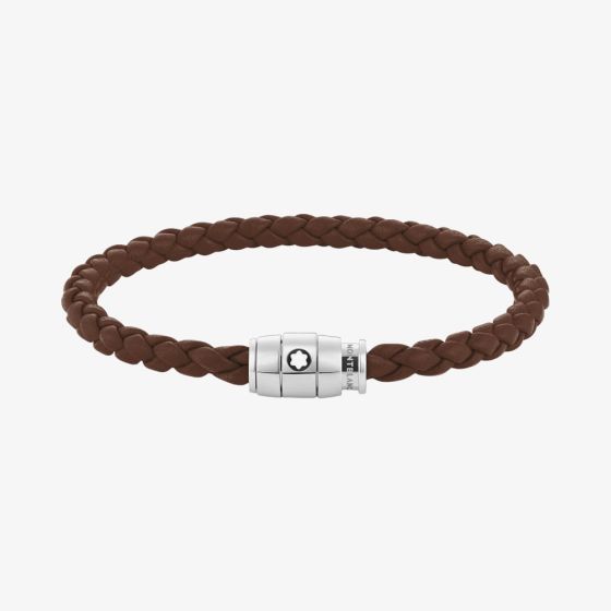 Montblanc Medium Soft Leather Fauve Brown Bracelet 136001