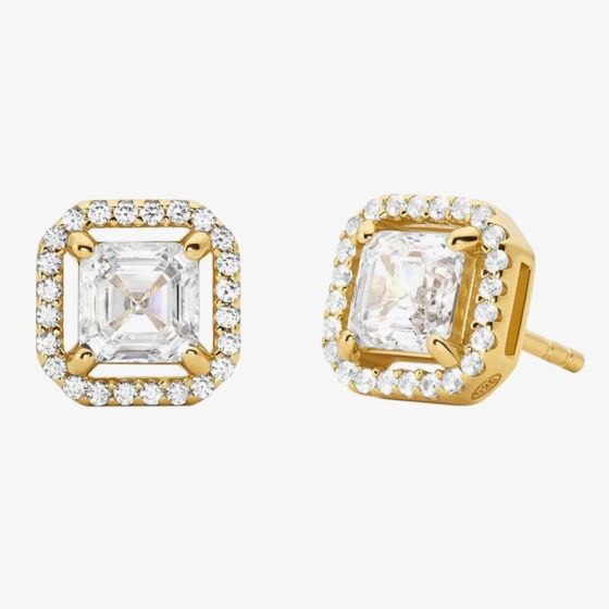 Michael Kors Brilliance Gold Plated Cubic Zirconia Earrings MKC1845710