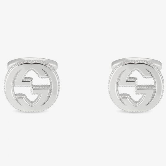 Gucci Interlocking Silver Cufflinks YBE49901000100U