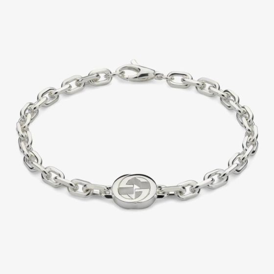 Gucci Gucci Interlocking Silver Bracelet YBA79635100101