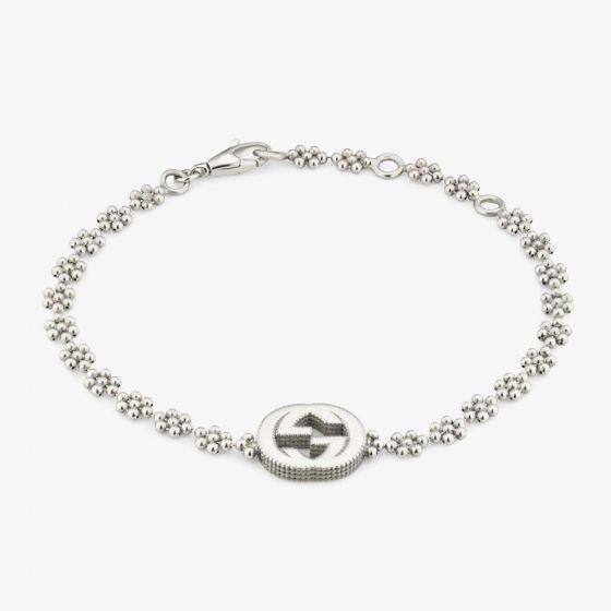 Gucci Interlocking Silver Bracelet YBA48168700100U
