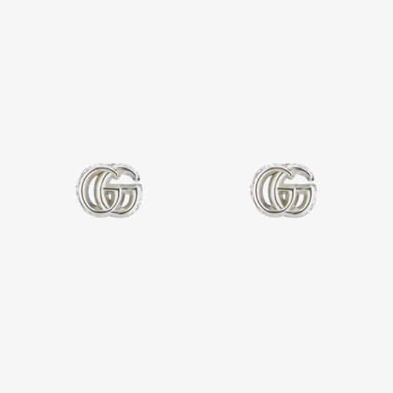 Gucci GG Marmont Silver Stud Earrings YBD77075800100U