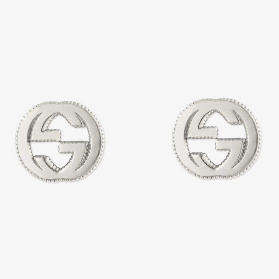 Gucci Interlocking Silver Stud Earrings YBD47922700100U