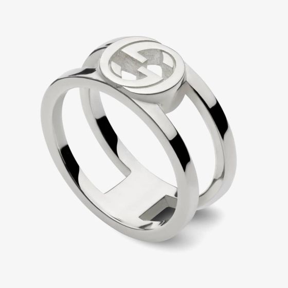 Gucci Gucci Interlocking 8.8mm Double Band Ring YBC79703100101