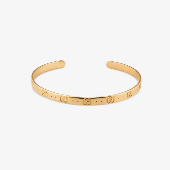Gucci Icon 18ct Gold Open Bangle YBA434524001