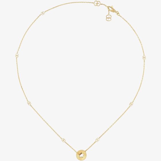 Gucci Icon 18ct Yellow Gold Star Necklace YBB72936300100U