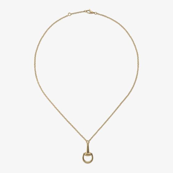 Gucci Horsebit 18ct Yellow Gold Chain Necklace YBB79581800100U