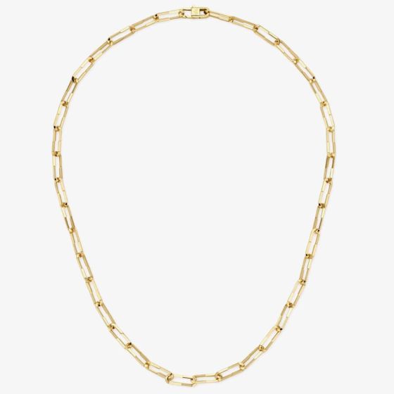 Gucci 18ct Yellow Gold Gucci Link to Love Rope Chain Necklace YBB74565400200U