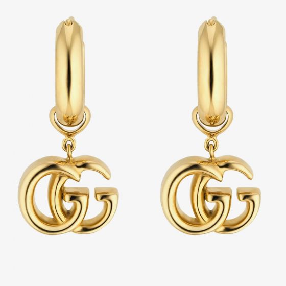 Gucci GG Running 18ct Yellow Gold Dropper Earrings YBD58201700100U