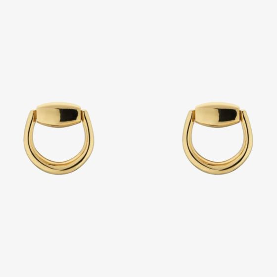 Gucci Horsebit 18ct Yellow Gold Stud Earrings YBD80009800100U
